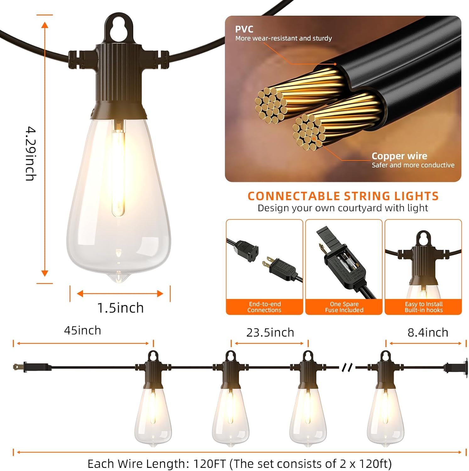 Outdoor LED String Lights - Image 6