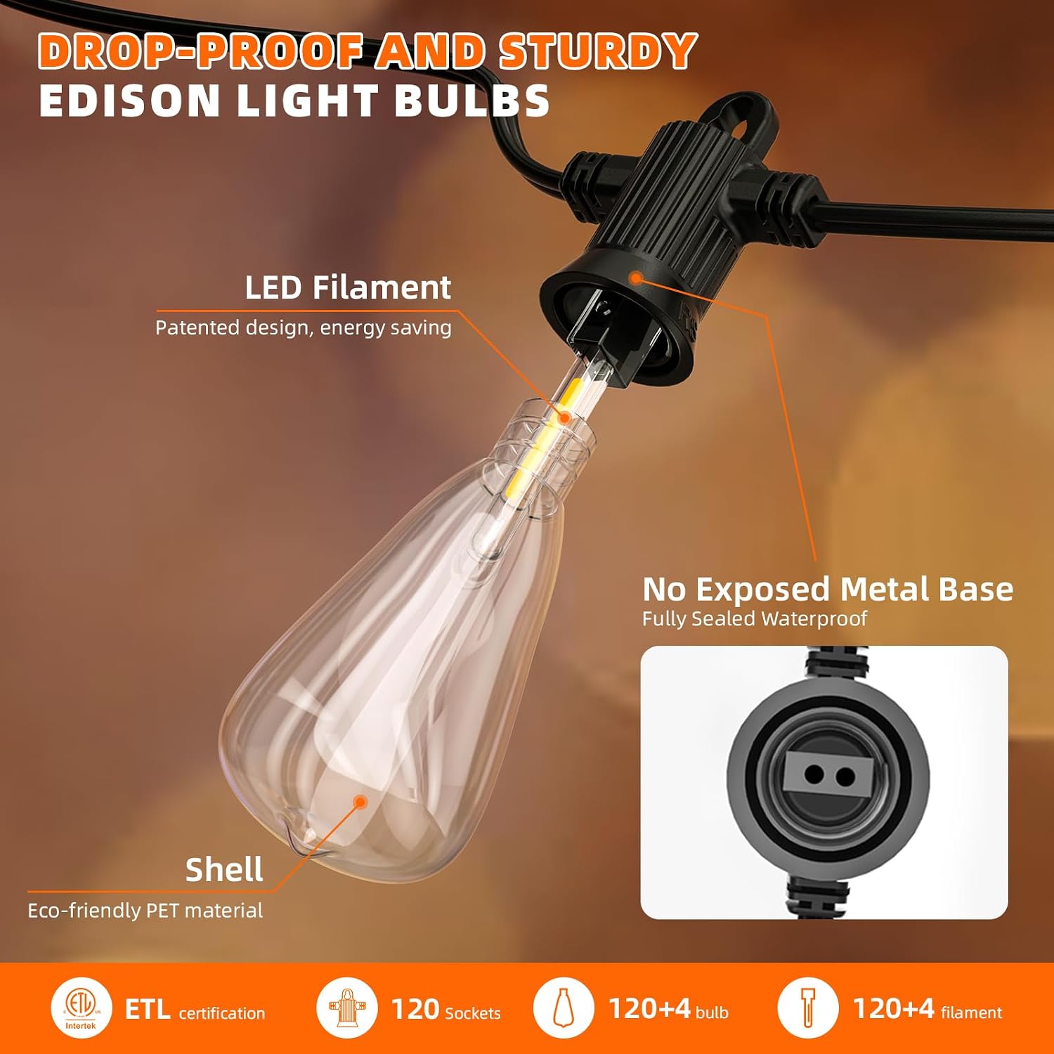 Outdoor LED String Lights - Image 3