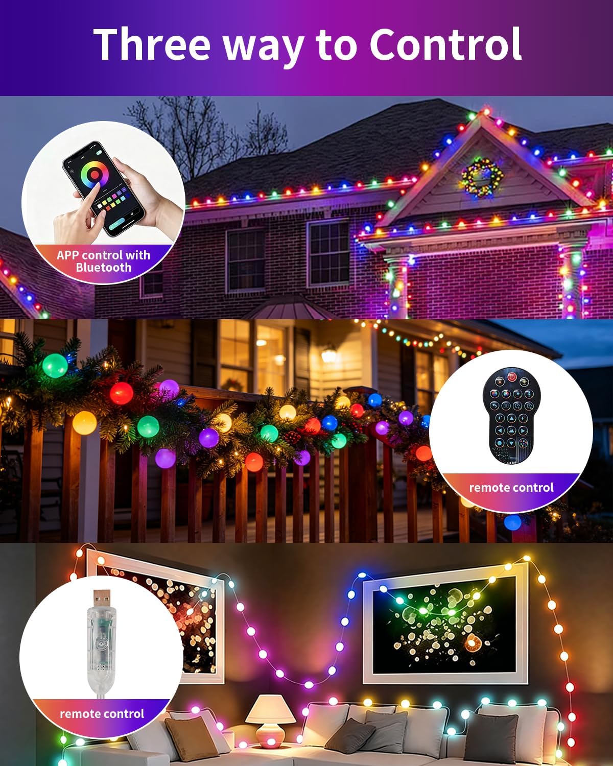 Colour Changing Globe String Lights - Image 6
