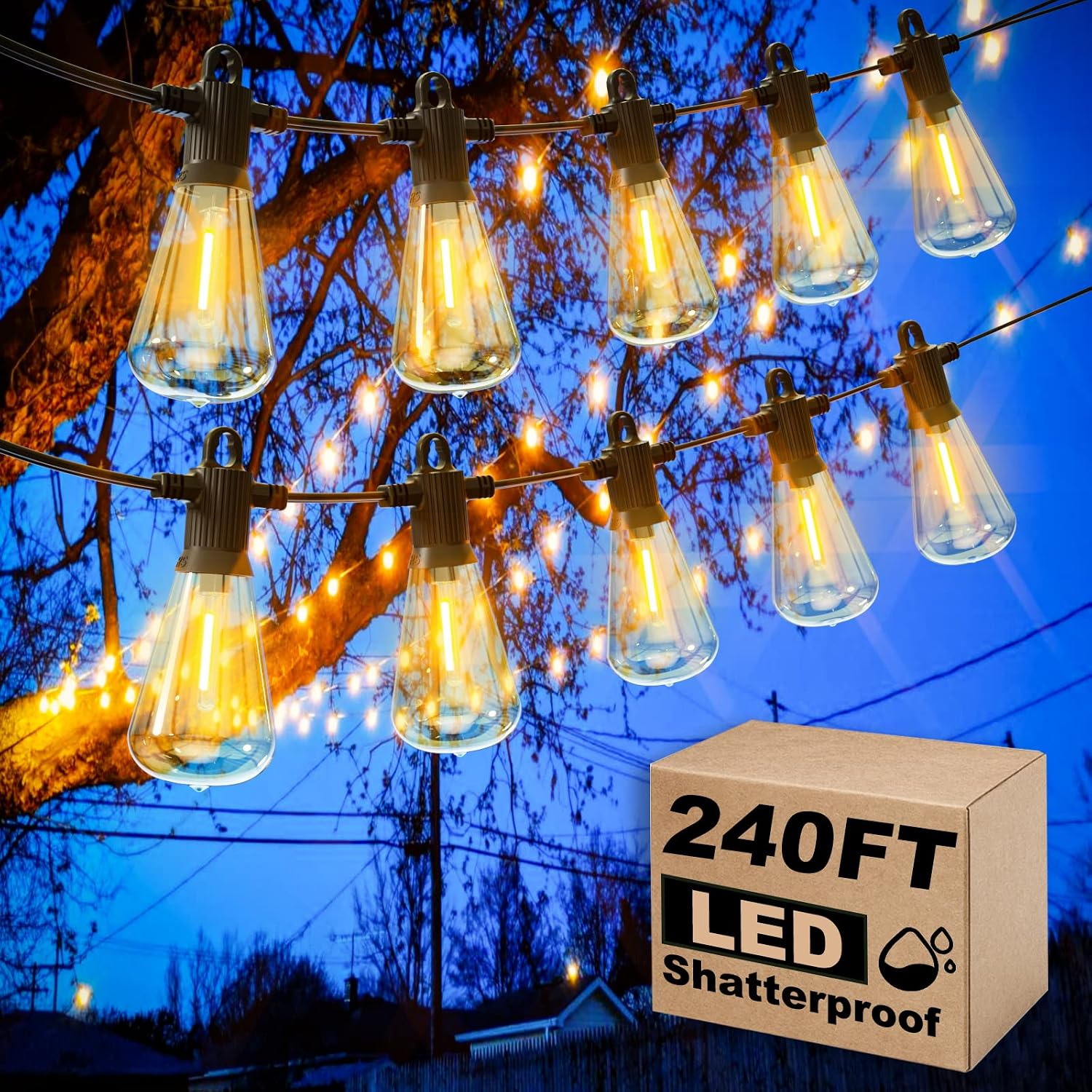 Outdoor Patio String Lights